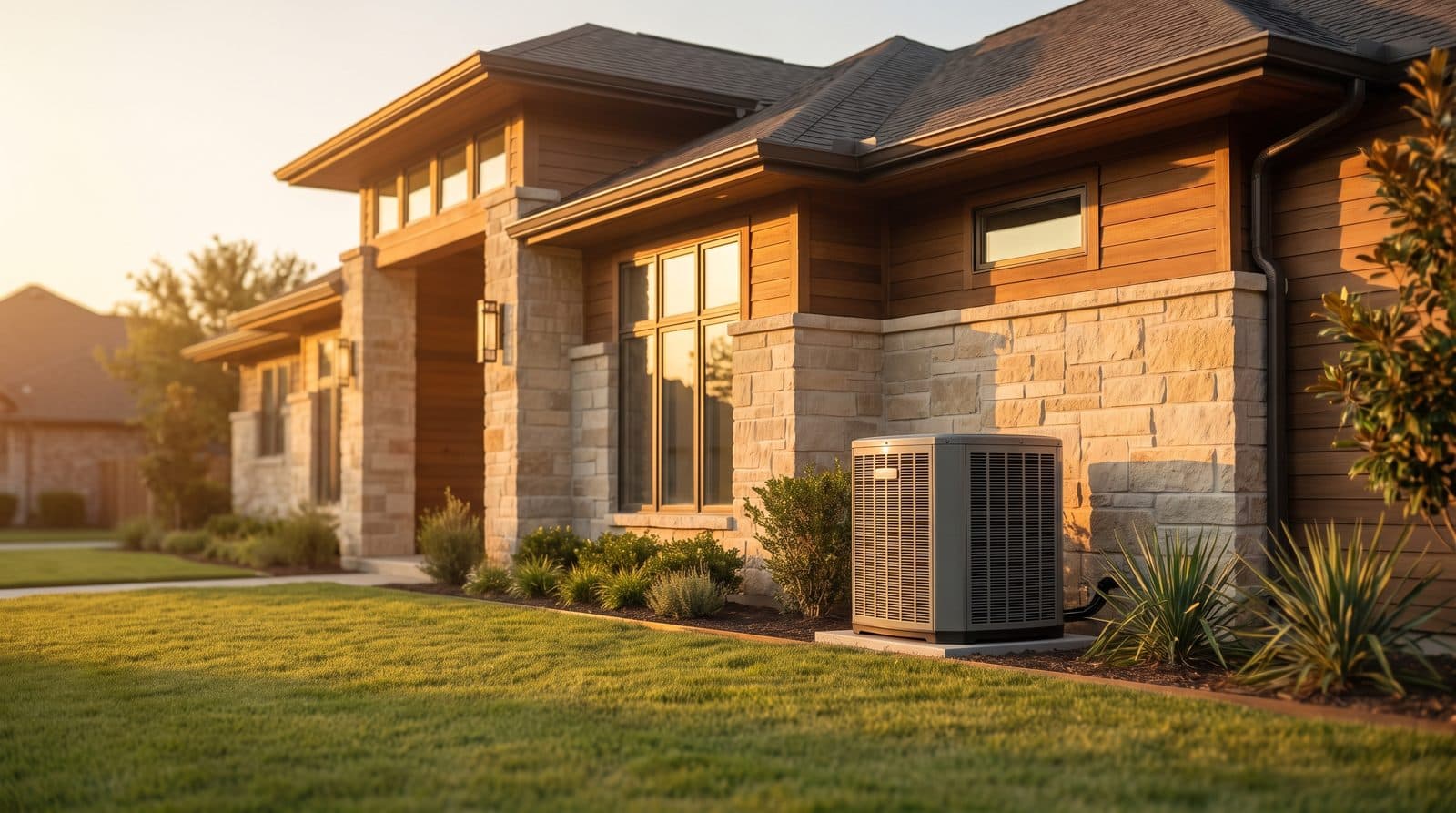 A DFW home with a new high-efficiency HVAC system